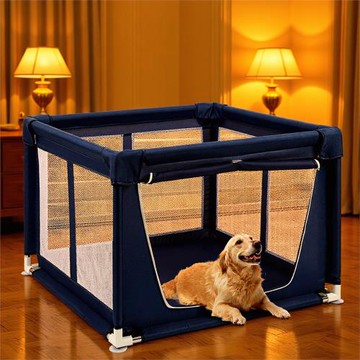 跨境亞馬遜貓產房貓籠折疊貓產房室內防帶頂大中小型犬籠子
