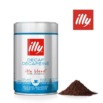 義大利【illy】義式低咖啡因咖啡粉｜250g｜總代理公司貨
