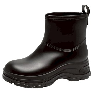 GUDETU 谷德兔 女款防水防滑耐磨外穿短筒雨靴 A35 36  黑色  23cm