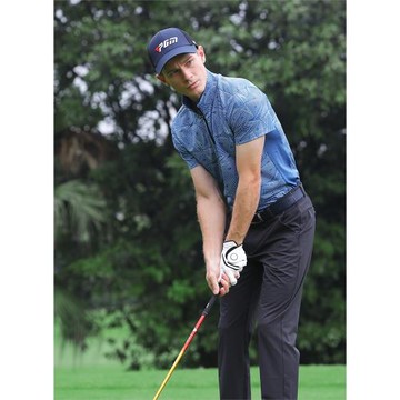 PGM 高爾夫服裝男短袖t恤夏季透氣速干衣服golf上衣個性印花球衣