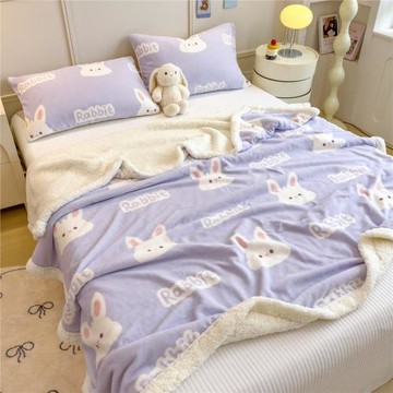 A類卡通牛奶絨多功能毛毯絨毯多功能毯跨境外貿亞馬遜速賣通批發4