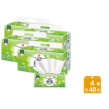 【Kleenex 舒潔】4串組-棉柔舒適抽取衛生紙 (100抽x12包x4串)