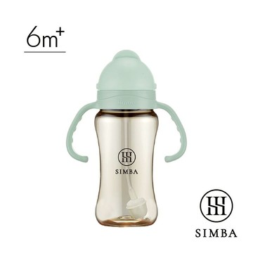 小獅王辛巴Simba 蘊蜜鉑金PPSU防漏滑蓋學習水杯270ml-綠沐SW8114★衛立兒生活館★