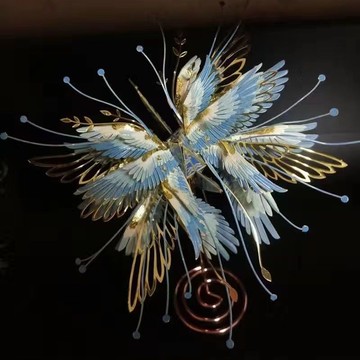 😍 拚酷繁花韆鶴 3diy金屬立體拚裝模型玩具送女友節日手工錶白禮物