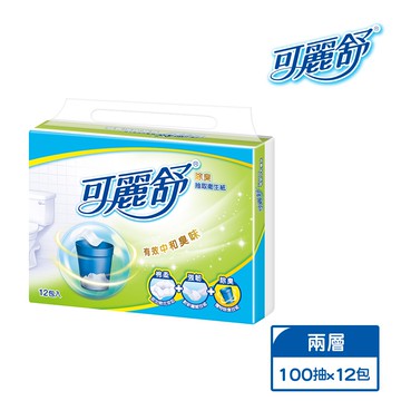 【蝦皮直營】可麗舒除臭抽取衛生紙 100抽X12包