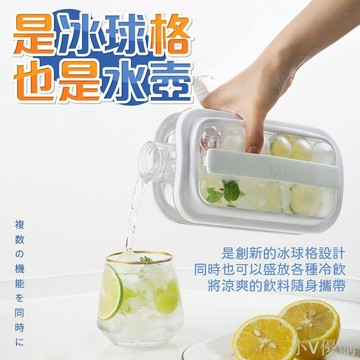 冰球壺 冰盒 冰塊模具 製冰 冰塊神器 水壺冰格杯 球形矽膠儲冰盒 冰箱凍冰袋 自製冰塊