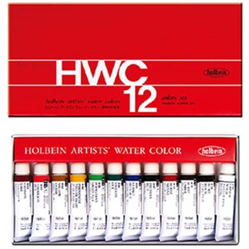 日本 HOLBEIN 專業精品級好賓 專家級 HWC-12色組透明水彩*5ml