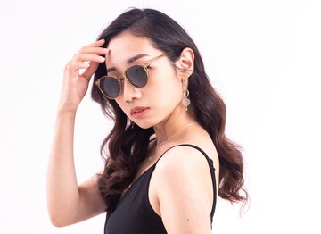 2is KavisH 太陽眼鏡 偏光 復古梨型  焦糖色