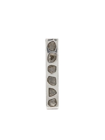 Parts of Four - diamond-encrusted silver earring - unisex - Diamond/Sterling Silver - One Size