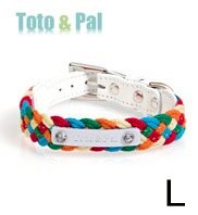 Toto&Pal 多彩繩結項圈-L-預購