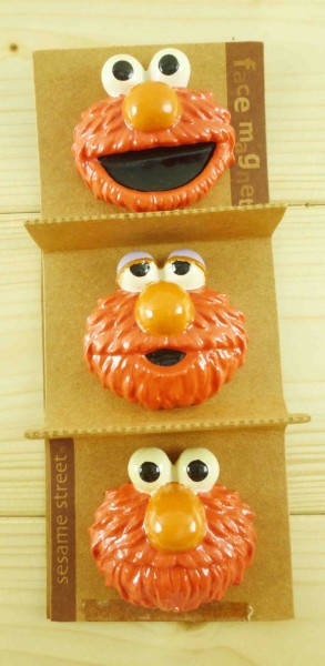 【震撼精品百貨】Sesame Street_芝麻街~磁鐵-3入-ELMO