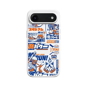 iPhone Air SolidX 白 - Paiheme Studio - Yokai Baseball Mix