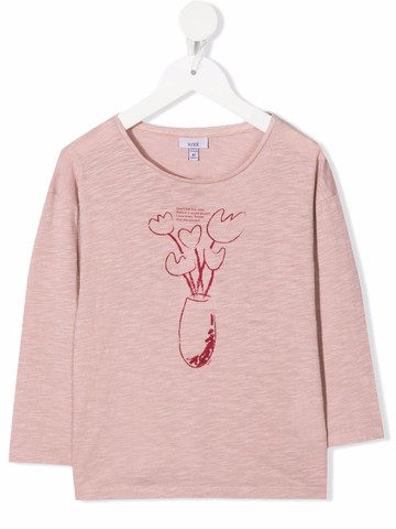 Knot - Garden Shed longsleeved T-shirt - kids - Cotton - 6 yrs - Pink