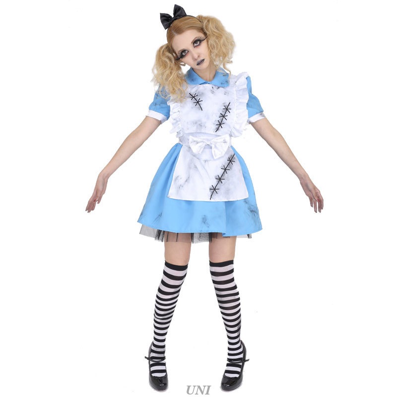 コスプレ 仮装 DEath of Doll Crazy Alice(クレイジーアリス) 【 コスプレ 衣装 ハロウィン 仮装 レディース 服  コスチューム ol アリス お化け ゴシック服 女性用 幽 | LINEブランドカタログ