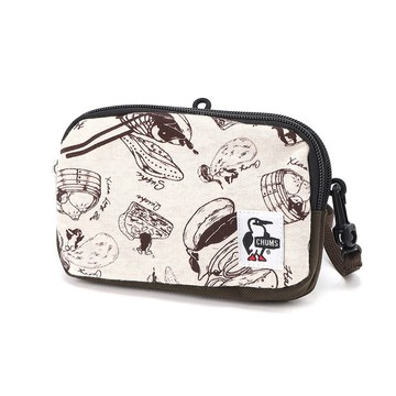 CHUMS Halter Neck Mini Bag Sweat Nylon隨身肩背包 FoodJourney CH603878Z377