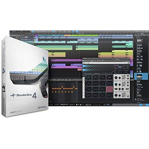 Presonus AudioBox 96 Audio Interface Bundle with Studio One Artist Software Pack with Eris 4.5 BT Pair 2-Way Bluetoothモニタおよび1 4”Instrument