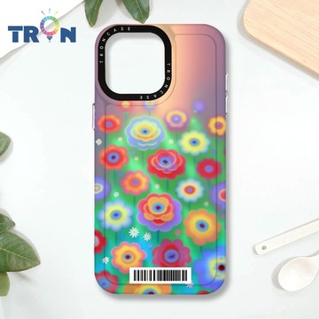 TRON IPHONE 16 PRO MAX 炫彩玫瑰花朵 防摔 MAGSAFE 磁吸 太空載具殼 透黑 手機殼