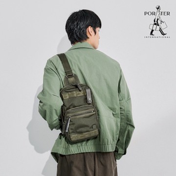 PORTER INTERNATIONAL - 自信經典NEW HEAT單肩包 - 森林綠