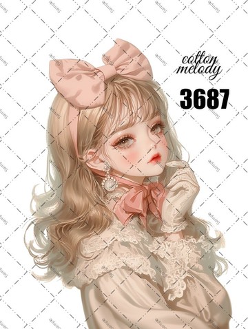 原廠貼紙 no.3687 人物貼紙 原創貼紙 原創人物貼紙 裝飾貼紙 棉旋律