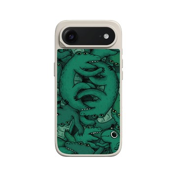 iPhone Air SolidX 貝殼灰 - 怪奇事物所 Incrediville - 肥尾鱷魚密集恐懼症