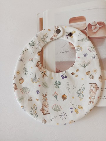 【5日內出貨】口水怪系列防水圍兜 兔子防水圍兜  口水巾 嬰兒