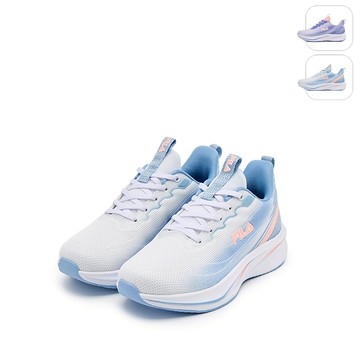 【FILA】女性慢跑鞋-白/粉藍 5-J702Z-321