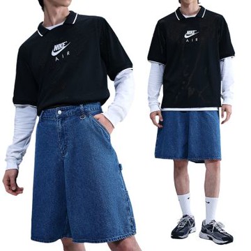 Nike As Denim Short Opp1 男款 深藍色 復古 丹寧 休閒 牛仔 短褲 IO7868-431