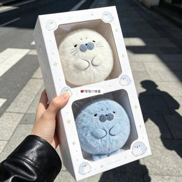 臺灣熱賣☆【可開發票】💕軟萌萌萌海豹四號糰子毛絨掛件某紅書同款鑰匙扣玩偶公仔掛飾閨蜜