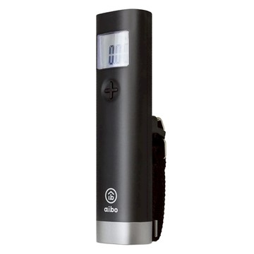 aibo 日系簡約 數位電子行李秤 LCD高清晰顯示 kg/lb單位切換 最大秤重50kg  黑色  1盒