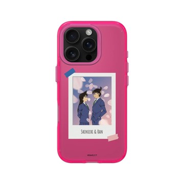 iPhone 16 Pro Clear 粉漾桃 - Detective Conan - 新一&小蘭