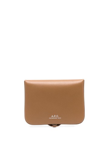 A.P.C. - Josh snap-fastening leather wallet - men - Calf Leather - One Size - Brown