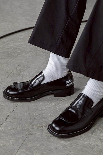 Vamp-up loafers 開口樂福鞋 中性穿搭