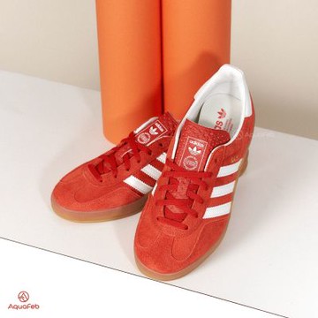 Adidas Originals Gazelle Indoor 女鞋 橘紅色 焦糖底 滑板 復古 休閒鞋 HQ8718