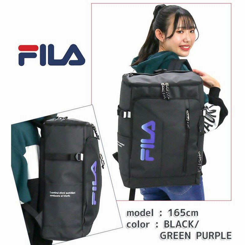 リュック フィラ 30L 大容量 FILA メンズ レディース 男女兼用 BOX型