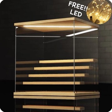 防塵公仔/化妝品/香水展示柜帶燈展示盒展示盒手辦/模型/香水