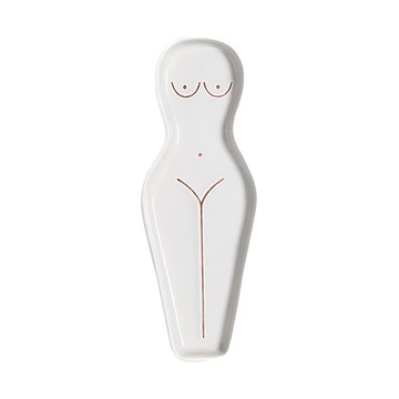 DOIY 裸女湯勺架  陶瓷  19 x 7.5 x 2厘米  白色  1個