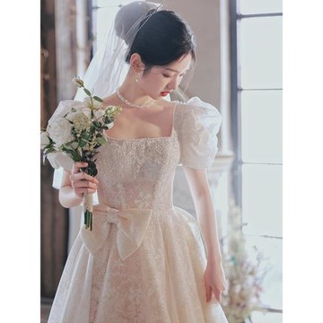 偶遇新娘復古高級感小個子輕婚紗