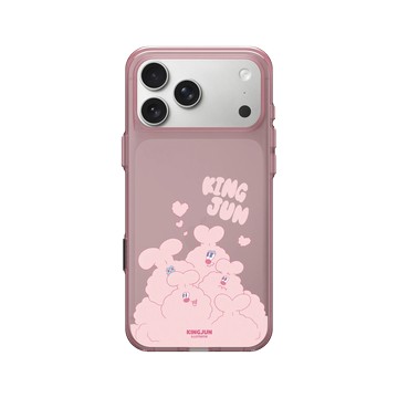 iPhone 17 Pro Max Clear (相機按鈕) 晶醺玫 - KINGJUN - 滿滿的愛