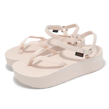 Teva 厚底涼鞋 W Flatform Sandal Slim 女鞋 椰白 細帶 增高 戶外 休閒 1164630CCN