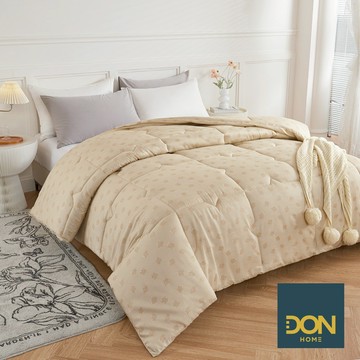 DON 石墨烯速暖發熱可水洗羽絲絨保暖被｜奶熊拿鐵｜(單人/雙人)