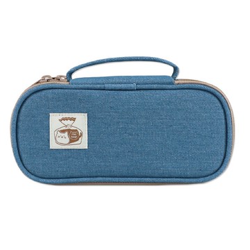 牛仔手提上翻筆袋