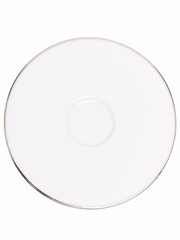 SIEGER by FÜRSTENBERG - Treasure Platinum rimmed saucer - unisex - Porcelain - One Size - White