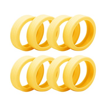 Kando 行李箱輪子保護套 ＜一般色 黃色16入 ＞ 輪子保護套 矽膠保護套 行李箱輪套_廠商直送