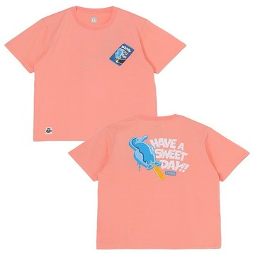 CHUMS 女Have A Sweet Day!! Dry T-Shirt短袖上衣 粉紅色-CH112536R018