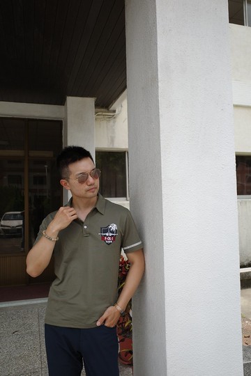 【漢翔文創】經國號(IDF)墨綠機能性POLO衫