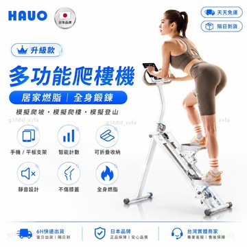 HAUO🏆升級智能款 居家爬樓機🏆折疊爬梯機 靜音 加粗加固 登山機 踏步機 爬樓機 扶手調節 多功能爬樓機 健身器材
