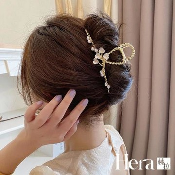 【Hera 赫拉】韓式花朵珍珠鯊魚夾 H111052506