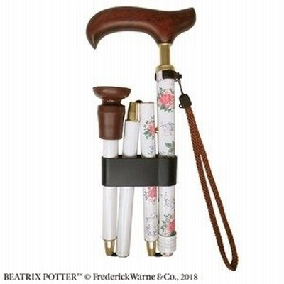 ds-2063071 【４つ折り伸縮式ステッキ/杖】　ピーターラビットステッキ　Glorious garden　 (ds2063071)