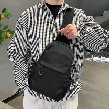 特賣🎀2025新款斜挎包男款男士單肩包休閒背包單肩包大容量帆布斜挎包 公事包 大容量側背男包 單肩防水背包 做生意斜挎包