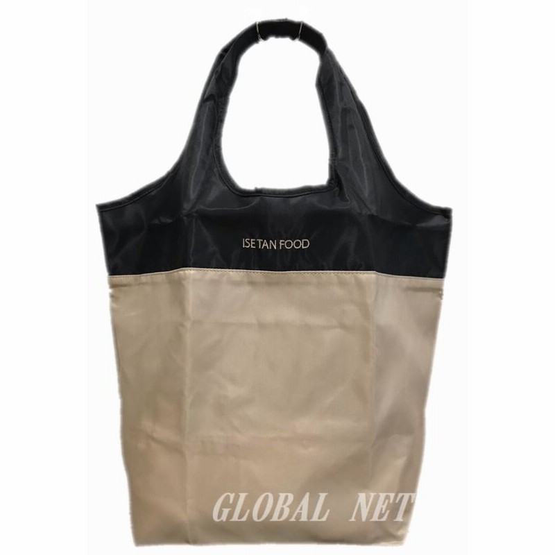 ISETAN伊勢丹オリジナル 折りたたみバッグ ふくらませる